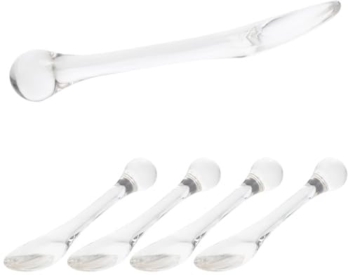 5 Stück Augencreme Applikator Löffel aus Polypropylen für Pflege