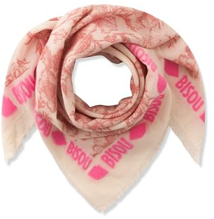 Codello 61T0056 Jacquard-Tuch aus Baumwollmischung mit Blumenmuster und BISOU-Schriftzug