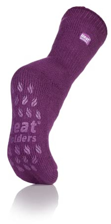 HEAT HOLDERS® - Damen rutschfeste Socken, Farbe Violett, Größe 37-42