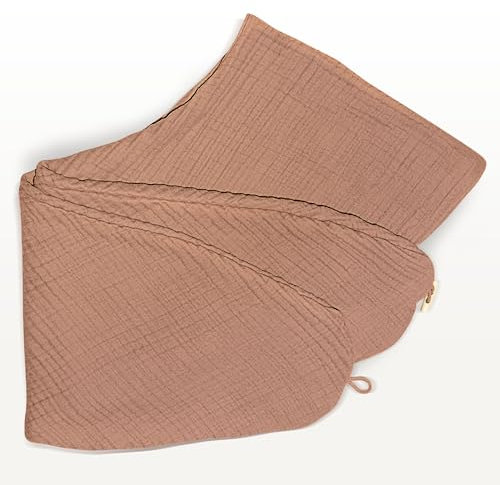 sei Design Stillkissenbezug Musselin Bezug aus 100% Bio Organic Baumwolle, BEZUG für Stillkissen XXL Lagerungskissen Schwangerschaftskissen, Seitenschläfer-Kissen - 190x30 cm, waschbar