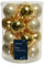 Glaskugel Weihnachtskugeln Christbaumschmuck Gold Mix 20 STK