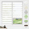 HOMEDEMO Doppelrollo Klemmfix ohne Bohren & mit Bohren, Rollos für Fenster und Tür, Weiß, 90x150cm(BxH), Duo Rollo Klemmrollo lichtdurchlässig, Fensterrollo Sichtschutz