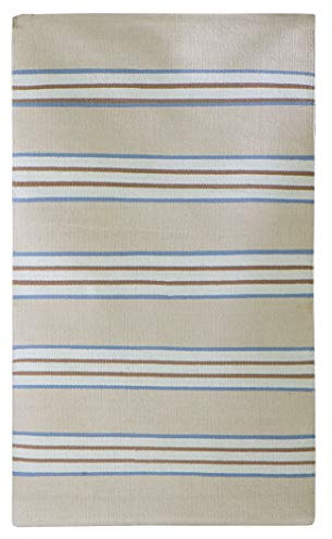 Jute & Co. Rugs Teppich, Dim. 70 x 100 cm, Farbe, 100% Baumwolle, Dunkelgrau, ONE Size