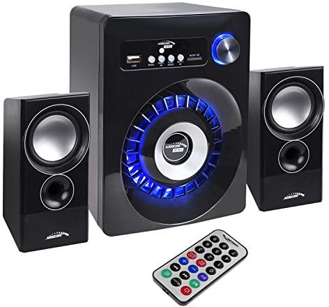 Audiocore AC910 2.1 Bluetooth Multimedia Lautsprechersystem Lautsprecher Subwoofer 280W P.M.P.O. Radio SD-Kartenslot AUX