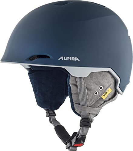 ALPINA MAROI - Sicherer, Bruchfester & Individuell Anpassbarer Skihelm Mit waschbarem Innenfutter Für Erwachsene, ink-grey matt, 57-61 cm
