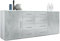 Vladon Sideboard Faro V2, Made in Germany, Kommode mit 2 Türen und 4 Schubladen, Weiß matt/Beton Oxid Optik (166 x 72 x 35 cm)