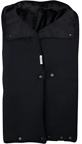 JYOKO Kids Fußsack für Kinderwagen, Footmuff (Black Series, Fleece)