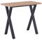 AINPECCA Bar Table Breakfast Counter Table with Oak effect top and Metal Legs Industrial Style Coffee Kitchen (120x60x104cm)