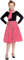 Falda Fucsia Lunares Blancos Infantil - Única, Faldas