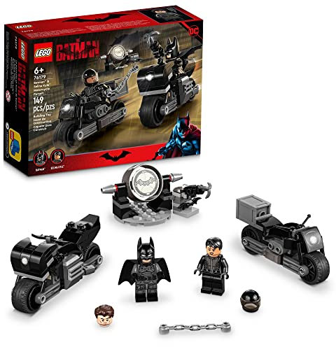 LEGO DC Batman: Batman & Selina Kyle Motorcycle Pursuit 76179 Building Kit; Cool Super-Hero Toy for Kids Aged 6+ (149 Pieces)