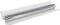 NRG 10mm Bathroom Wall Panel Trims Internal Corner Profile for Large PVC Wall Panels 2.6m Long Silver