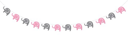 Abaodam 2stücke Geburtstag Dekoration Teile Elefant Wimpel Banner Für Babyparty Und Gartendekoration Zur Feier Von Besonderen Anlässen