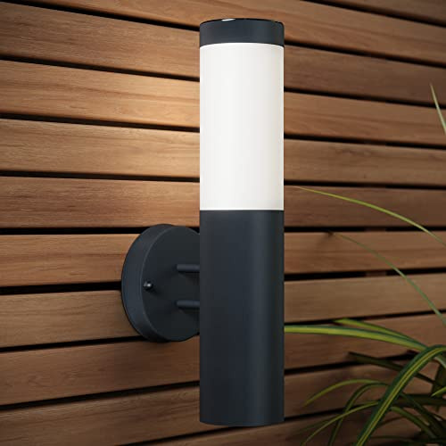 SolarCentre® Canterbury DualWhite USB Solar Powered Outdoor Wall Light Anthracite