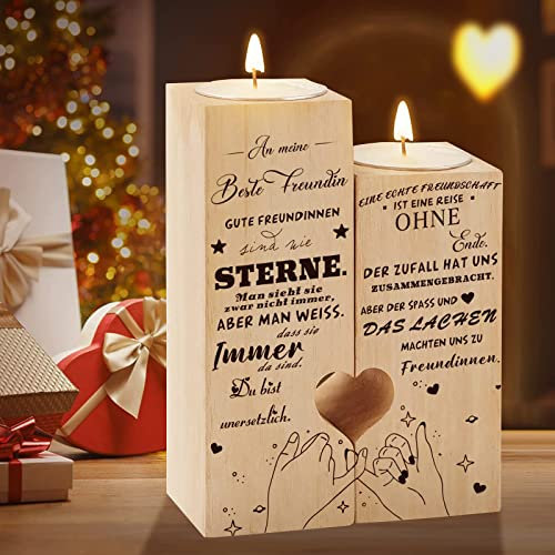 An Meine Beste Freundin,Freundinnen Geschenk,Freundschaft Weihnachtskerze Geschenk,Freundinnen Geschenk, Freundinnen Geschenkideen,Geschenke für Freundin