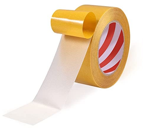 SZFY-TAIOW Double Sided Carpet Tape, Heavy Duty, 1 inch x 66 Feet, for Carpets, Mats, Wall Hangings, Sticky Decor, Professional use (1 Pack, 50mm x 20m)