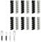 12pcs Charger Cable Saver Protectors,Flexible Silicone Micro USB Protector,Silicone Cord Saver Cable Wire Protector Flexible Spiral Cable Protector Sleeve for Phones Laptops Data Cables(black,Gray)