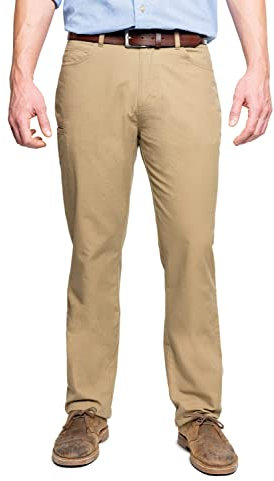 Insect Shield Herren Performance Ripstop-Hose, leicht, atmungsaktiv, Wanderhose mit integriertem Insektenschutz, Dunkles Khaki, 54