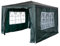 BIRCHTREE 3x3m Garden Steel Tube PE Gazebo With 4 Pieces Sidewalls Zippers 2 Windows Canopy Patio New Party Camping Wedding Tent Shade Waterproof Outdoor Marquee Awning Green