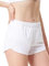 Aurefin Damen Laufshorts – schnelltrocknende Sport-Shorts mit Innenfutter und Delfin-Saum-Design, mittlere Taille und 7,6 cm, Weiss/opulenter Garten, X-Klein