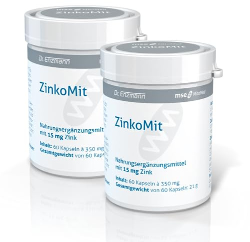 ZinkoMit Doppelpack Nahrungsergänzungsmittel mit Zink als Zinkbisglycinat