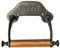 Cast Iron Toilet Paper Roll Holder Wooden Bathroom Loo