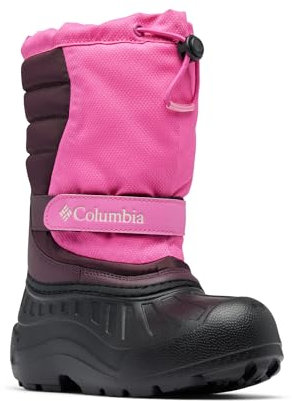 Columbia Powderbug Snowlite, Stivali da neve Unisex - bambini e ragazzi, Pink Ice/Moonvista Youth, 34 EU