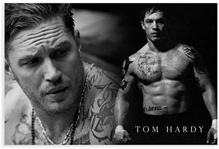 MEZUMI Schauspieler Tom Hardy Leinwand-Poster, Schlafzimmer, Dekoration, Sport, Landschaft, Büro, Raumdekoration, Geschenk, ungerahmt, 40 x 60 cm