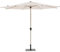 Hespéride - Parasol Droit Rond inclinable Loompa Argile et blé 3m en Aluminium et Polyester