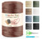 Polyester-Seil, Makramee Garn 2mm x 250m Premium Polyester Macrame Polyester Cord für DIY Handwerk Wohndekorationen Strickwaren (Kupfer)