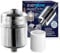 EVERGLOW High-Output Shower Filter, 100% Removes Chlorine, Moisturizes Dry Itchy Skin, Skin and Hair, Helps with Dandruff, Eczema and Vitamin C Infused and Water Softener, 4.7” - Chrome