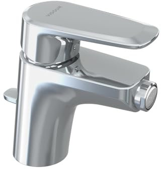 Vigour Einhand-Bidetbatterie mit Ablaufgarnitur, derby style, Messing, verchromt