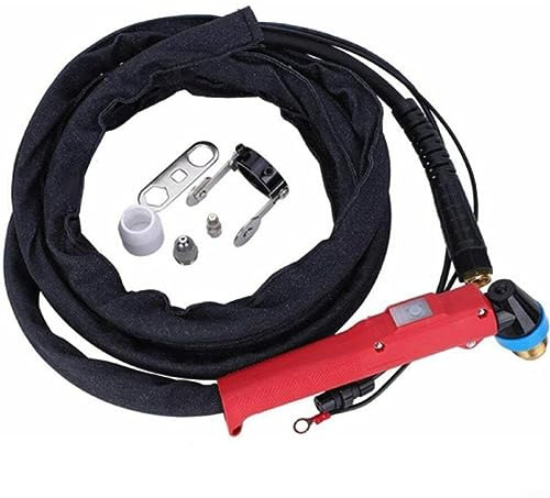 P80 Plasmaschneider Fackel Set mit 4M Schlauch, hervorragender Schneideeffekt, ergonomisches Griffdesign für bequemen Griff, geeignet für 80 Amp Plasmaschneider