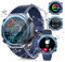 Rogbid Militär Smartwatch Herren mit Telefonfunktion 1.45 AMOLED Großes Display Outdoor Uhr mit Herzfrequenzmonitor Schlafmonitor Blutdruckmessung Pulsuhr IP69 Wasserdicht Uhren für Männer Android iOS