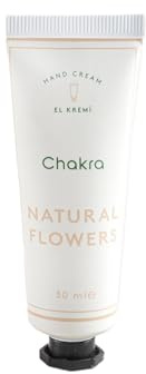Chakra Handcreme 30 ml – Intensiv feuchtigkeitsspendende Vitamin E-Handpflege, leichte und schnell einziehende Formel, Hautschutzcreme für empfindliche Haut | Natürliche Blumen - Standard