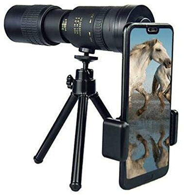 4K 10–300 x 40 mm Super-Telezoom-Monokular-Teleskop, wasserdichtes, beschlagfreies Monokular mit Smartphone-Halterung und Stativ – für die Vogelbeobachtung durch Erwachsene im Freien, Reisen und