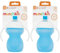 Welari MunchkinBaby Spill Chew Proof Blue 237ml Click Lock Trainer Sippy Cup Pack of 2 Toddler 6+ Months Drinking Bottle Compatible with Munchkin Cleaning Brush Thank You Card | (2pack) (2cups)