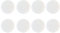 8 Pcs Replacement Joystick Covers, Repair Soft Silicone 3D Analog Gamepad Thumb Grips Caps Thumbsticks Cover Skin Parts Compatible with Switch Switch Lite OLED Joy-Con Controller (White)