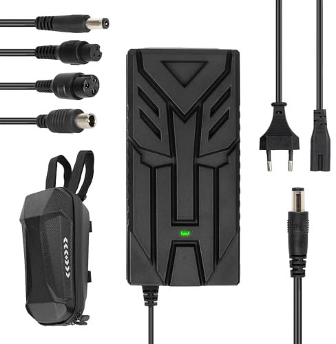 ulip 54.6V 2A Battery Charger for 48V 54.6V 42V 2A Li-ion Battery Scooter Charger for JOYOR S5 F5S+ G5 Urbetter C1 Pro M6 Kaabo Mantis 8 Skywalker 8 Zero 8 9 10 Scooter + 2L Storage Bag
