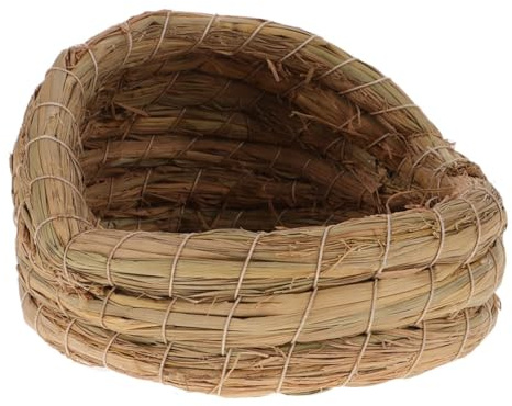 Gatuida Nid Tissé Main Paille pour Poule Pondeuse Maison Élevage Confortable et Décorative Facile à Assembler pour Poulaillers Extérieurs et Nidification des Oiseaux