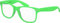 Balinco Nerd Sonnenbrille mit Klarglas matte Rubber Retro Vintage Unisex Brille mit Federscharnier (Hellgrün)