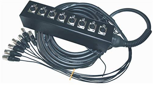 QUIK LOK - BOX/602-10K Stage Box 8 IN 10 mt, Serie di Stage Box Made in China, Dispositivo audio 8 Input XLR Bilanciati, con Cavo da 10 m di Lunghezza