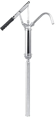 Cocoarm Lever Barrel Pump Manual Oil Barrel Pump Rotary Hand Crank Oil Lever Barrel Pump Oil Filter Transfer Oil Drum Oil Extractor Pump with Removable Nozzle, 20L/min