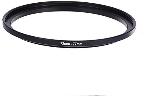 Akozon 72mm-77mm Step Up Ring, 72mm to 77mm DSLR/SLR Camera Lens UV Filter Converter Rings Step Up Lens Filter Adapter Ring Photography Metal Lens Filter Ring Adapter