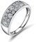 Bishilin Damen Ring 750 Verlobungsring Bandring mit 0.69ct Diamant, Eheringe Hochzeit Ring Weißgold Große 50 (15.9)