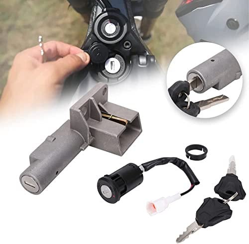 JFG RACING Motorcycle Key Ignition Switch,Key Switch Plug Key Lock Set for Sur Ron Surron Sur-Ron Light Bee X/S Electrical Bike