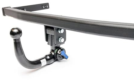AUTO-HAK Gancio di traino completo estraibile verticale compatibile con Hyundai ix35 03.2010-12.2015 + universale kit elettrico 7 poli