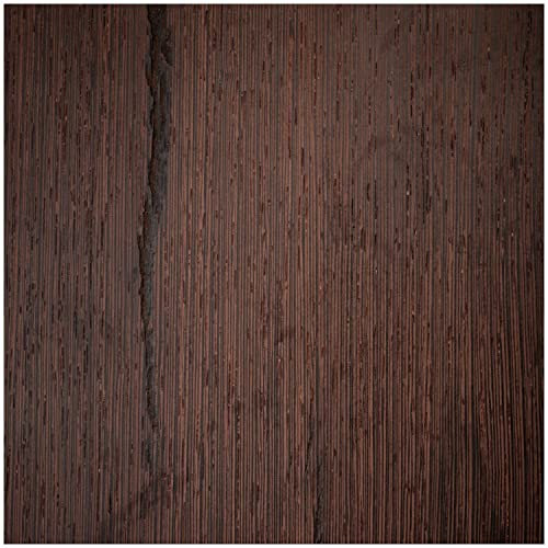 Wallario Memoboard aus Glas mit Motiv, Magnet-Tafel in 50 x 50 cm in Premium Qualität Holz-Optik Textur dunkelbraunes Holz