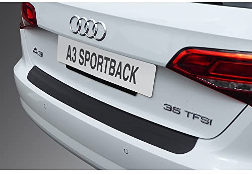 RGM ABS Heckstoßstangenschutz passgenau | kompatibel mit Audi A3 (8V) Sportback Facelift 05/2016-04/2020 inkl. S-Line/S3/RS3 - Schwarz