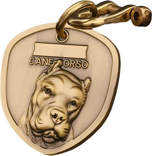 Schild Kupfer Hundemarke Personalisiert Mit Gravur,Cane Corso Verschiedene Dog ID Tag
