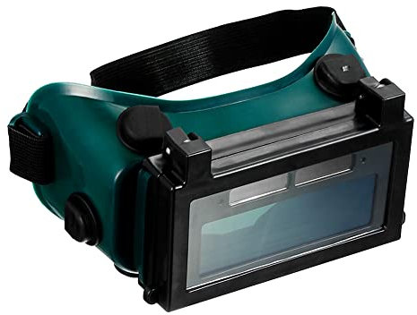 DAZZLEEX Oculare di saldatura, occhiali per saldatore a energia solare, oscuramento automatico, casco per saldatura